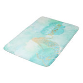 Tapis De Bain Étincelle d'or d'Aqua de sirène (Angle)