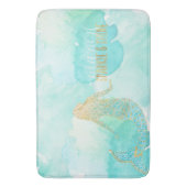 Tapis De Bain Étincelle d'or d'Aqua de sirène (devant Vertical)