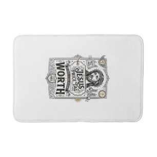 Tapis De Bain Étiquette de prix de Jésus vaut Étiquette de prix