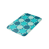 Tapis De Bain Étoile bleue de David Motif d'illusion optique (Angle)