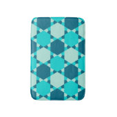 Tapis De Bain Étoile bleue de David Motif d'illusion optique (Devant (Vertical))