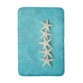Tapis De Bain Étoile de mer sur fond bleu océan (Devant (Vertical))