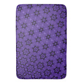 Tapis De Bain Étoile florissante Mandala violet (devant Vertical)