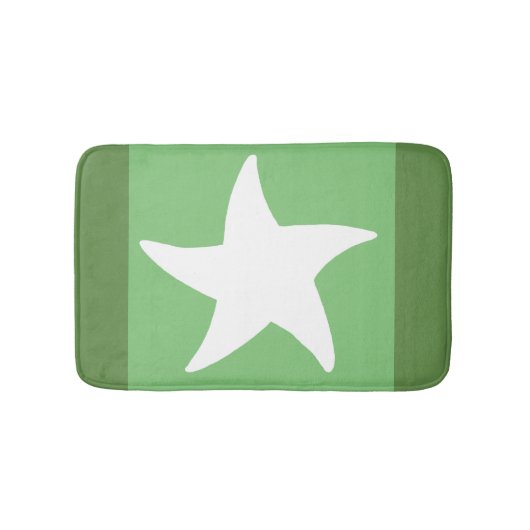 Tapis De Bain Etoile marine verte (Devant)