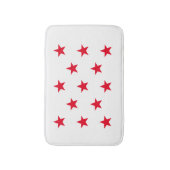 Tapis De Bain Étoile rouge (Devant (Vertical))
