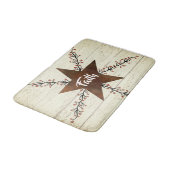 Tapis De Bain Etoile rouillée et baies, Foi (Angle)