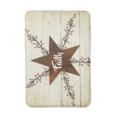 Tapis De Bain Etoile rouillée et baies, Foi (Devant (Vertical))