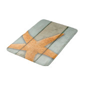 Tapis De Bain Étoiles de mer oranges (Angle)