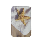 Tapis De Bain Étoiles de mer sur une serviette (Devant (Vertical))