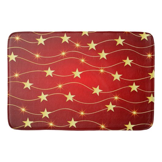 Tapis De Bain Étoiles de Noël (Devant)