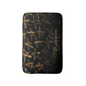 Tapis De Bain Étoiles de Parties scintillant d'or (Devant (Vertical))