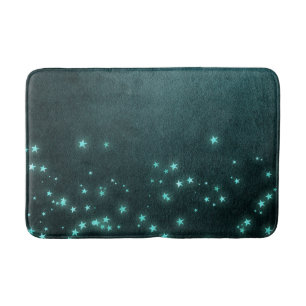 Tapis De Bain Étoiles Mystic Twilight Luminosité de néon vert