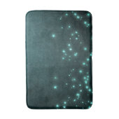 Tapis De Bain Étoiles Mystic Twilight | Luminosité de néon vert  (Devant (Vertical))