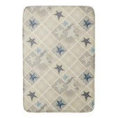 Tapis De Bain Etoiles, patchwork, bleu, denim, textile, hipp (devant Vertical)