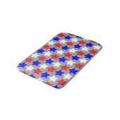 Tapis De Bain étoiles rouges blanches et bleues (Angle)