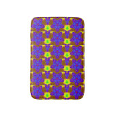 Tapis De Bain étoiles violettes sur vert/brun (Devant (Vertical))