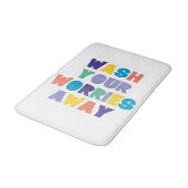 TAPIS DE BAIN ÉVACUEZ VOS SOUCIS (Angle)