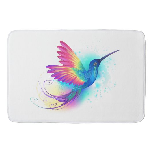 Tapis De Bain Exotic Rainbow Hummingbird (Devant)