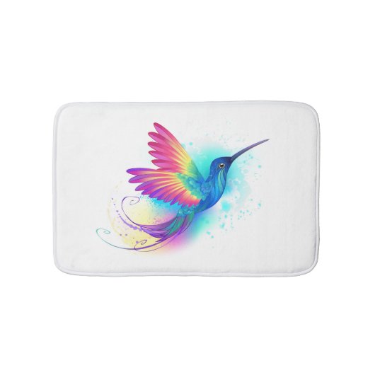 Tapis De Bain Exotic Rainbow Hummingbird (Devant)