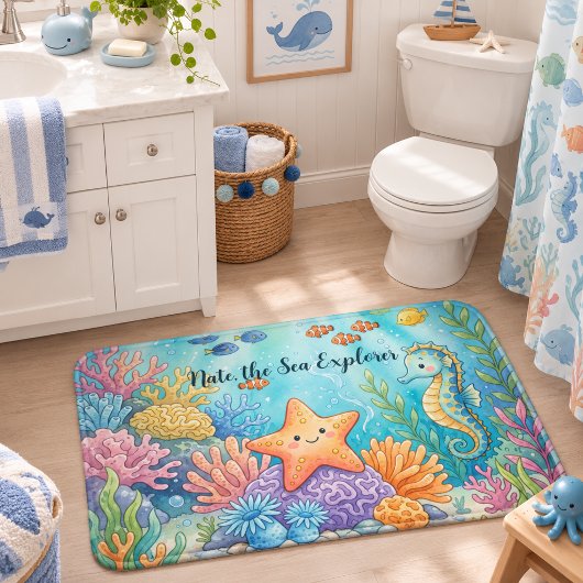 Tapis De Bain Explorateurs des fonds marins