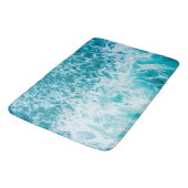 Tapis De Bain Exploration des vagues de l'océan bleu (Angle)