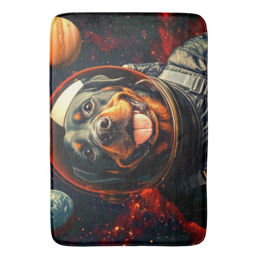 Tapis De Bain Explore Rottweiler (devant Vertical)