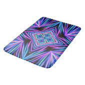 Tapis De Bain Explosion Abstrait Néon Psychédélique (Angle)