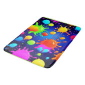 Tapis De Bain Explosion Abstraite de peinture (Angle)