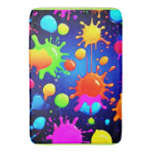 Tapis De Bain Explosion Abstraite de peinture (devant Vertical)