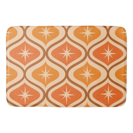 Tapis De Bain Explosion atomique de style milieu de siècle sur o (Devant)