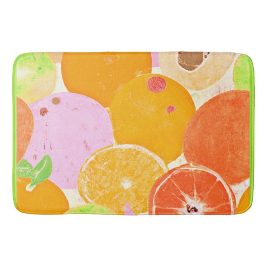 Tapis De Bain Explosion colorée de fruits (Devant)