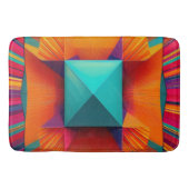 Tapis De Bain Explosion de soleil prismatique : Diamant géométri (Devant)
