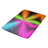 Tapis De Bain Explosion radiale néon (Angle)
