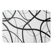 Tapis De Bain Expression en noir et blanc (Devant)