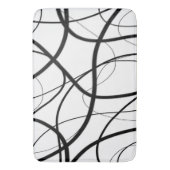 Tapis De Bain Expression en noir et blanc (devant Vertical)