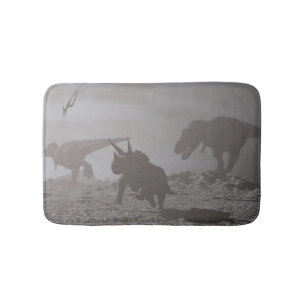 Tapis De Bain Extinction des dinosaures - 3D rendent
