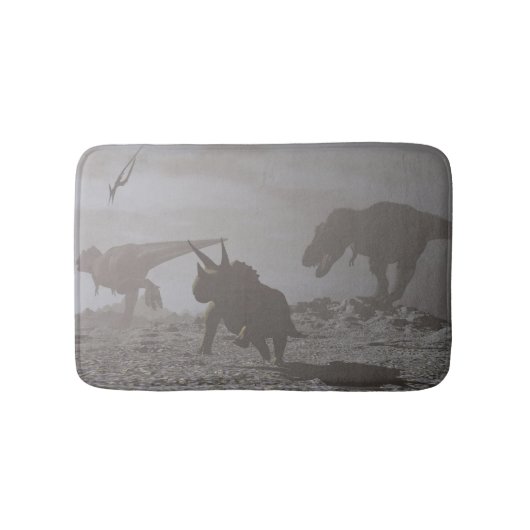 Tapis De Bain Extinction des dinosaures - 3D rendent (Devant)
