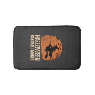 Tapis De Bain Fabricant de baseball Halloween Graphique de sorci