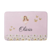 Tapis De Bain Fairy Cute Garden Enchanted Nom personnalisé (Devant)