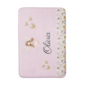 Tapis De Bain Fairy Cute Garden Enchanted Nom personnalisé (Devant (Vertical))