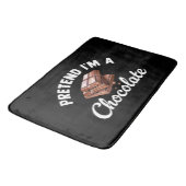 Tapis De Bain Fais semblant que je suis une tablette de chocolat (Angle)