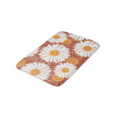Tapis De Bain Faisceaux Brown : Motif Fleur sans couture (Angle)