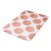 Tapis De Bain Faisée de gerbera orange (Angle)