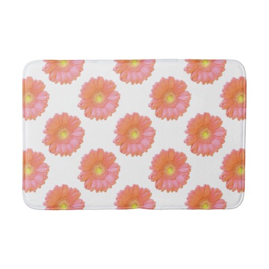 Tapis De Bain Faisée de gerbera orange (Devant)