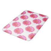 Tapis De Bain Faisée de gerbera rose (Angle)