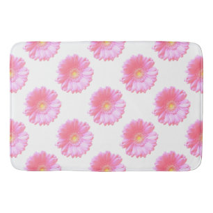 Tapis De Bain Faisée de gerbera rose pâle