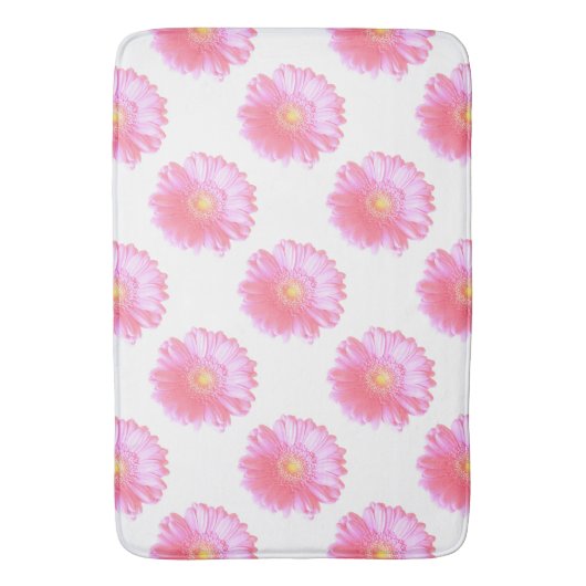 Tapis De Bain Faisée de gerbera rose pâle (devant Vertical)