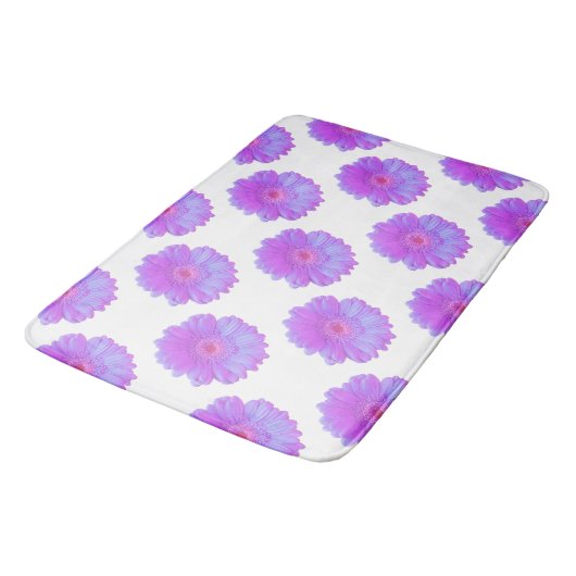 Tapis De Bain Faisée de gerbera violette (Angle)