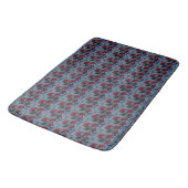 Tapis De Bain Faisées rouges (Angle)