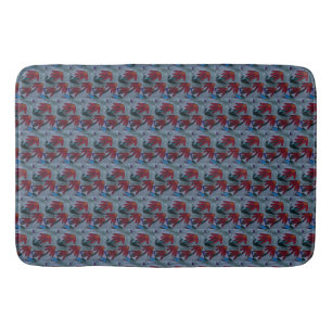 Tapis De Bain Faisées rouges